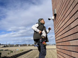 愛知県稲沢市・防犯カメラ施工写真